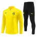 BVB Borussia Dortmund Mens Yellow Training Technical Football Tracksuit 2024-25