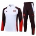 Bayern Munich Mens White Training Technical Football Tracksuit 2024-25