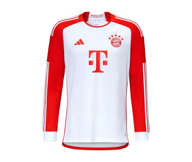 FC Bayern Mens Long Sleeve Home Jersey 2023-24