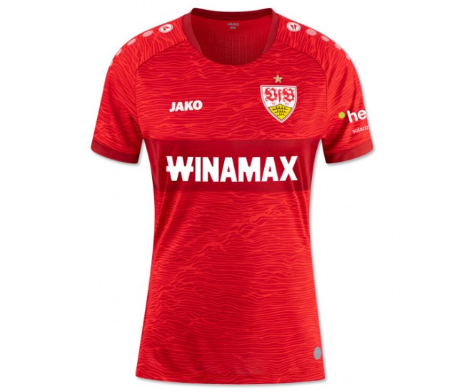 VfB Stuttgart Womens Red Away Jersey 2023-24