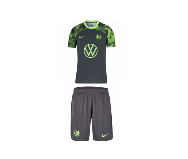 VfL Wolfsburg Kids Away Kit 2023-24