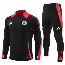 Bayern Munich Mens Black Training Technical Football Tracksuit 2024-25