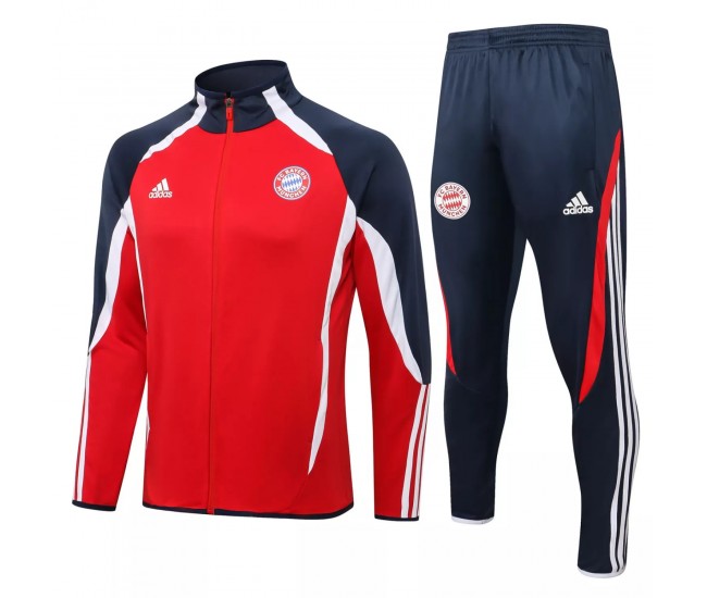 Bayern Munich Red Presentation Football Tracksuit 2021-22