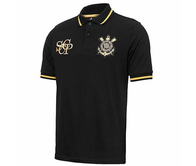 Corinthians Men's Retro Gold Polo Shirt 25-26