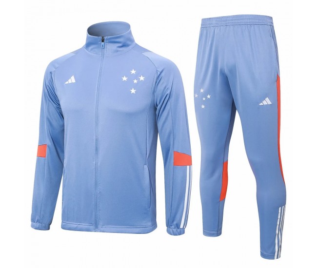 Cruzeiro Mens Blue Training Presentation Football Tracksuit 2024-25