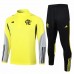 CR Flamengo Mens Yellow Training Technical Football Tracksuit 2024-25