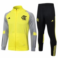 CR Flamengo Mens Yellow Training Presentation Football Tracksuit 2024-25