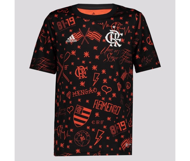 Flamengo Mens Teens Pre Match Jersey 22-23