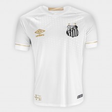 Shirt Santos I 2018 s / n ° Male Umbro Supporter - White and Golden Shirt Santos I 2018 s / n ° Male Umbro Supporter - White and Golden