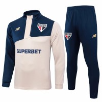 São Paulo Mens Training Technical Football Tracksuit 2024-25