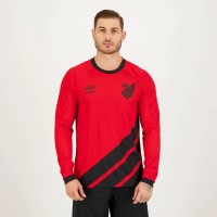 Athletico Paranaense Mens 2023 Home Long Sleeves Jersey