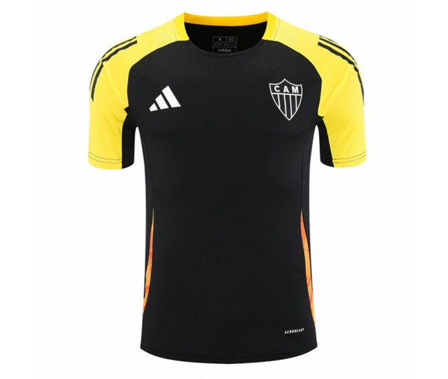 Atletico Mineiro Mens Black Training Jersey 25-26