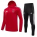 Ajax Amsterdam Red Hooded Presentation Football Tracksuit 2021-22