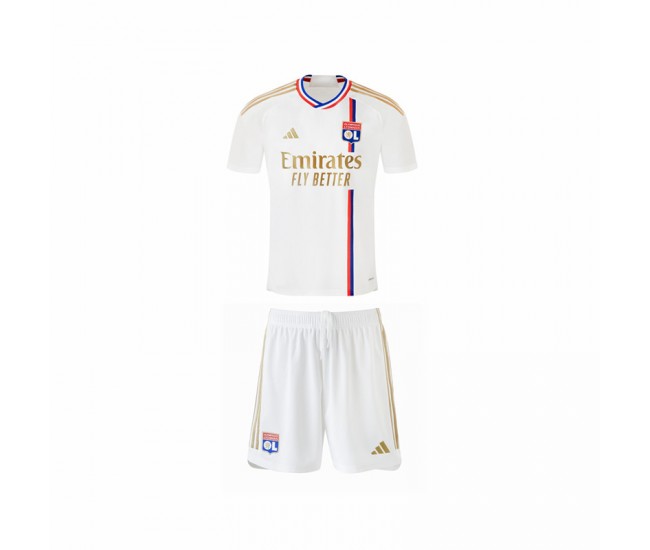 Olympique Lyonnais Kids Home Kit 2023-24
