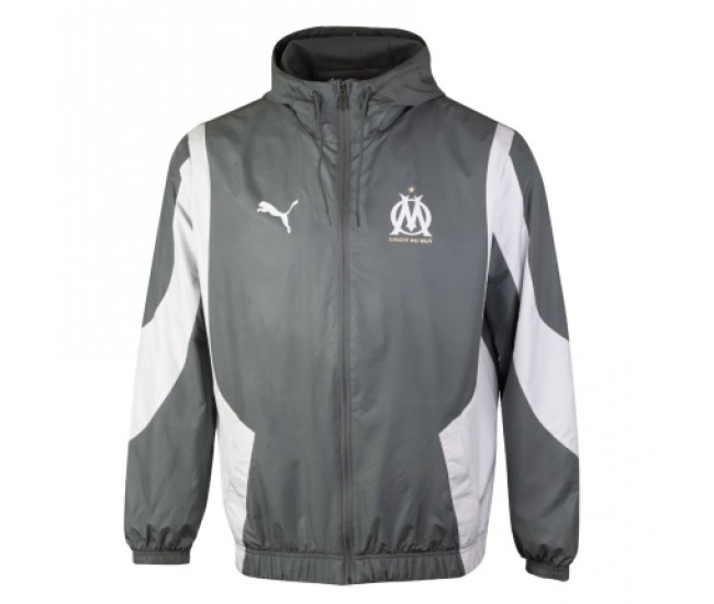 Olympique de Marseille Men's Pre Match Jacket 2023-24
