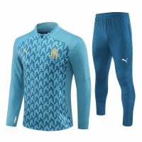 Olympique Marseille Mens Graphics Training Technical Football Tracksuit 2024-25