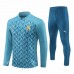 Olympique Marseille Mens Graphics Training Technical Football Tracksuit 2024-25