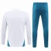 Olympique Marseille Mens White Training Technical Football Tracksuit 2024-25