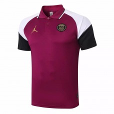 PSG Jordan Training Red Purple Polo Shirt 2020