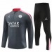 PSG Jordan Mens Grey Training Technical Football Tracksuit 2024-25