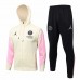 PSG Jordan Mens Beige Training Hooded Presentation Football Tracksuit 2024-25
