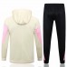 PSG Jordan Mens Beige Training Hooded Presentation Football Tracksuit 2024-25