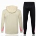 PSG Jordan Mens Beige Training Hooded Technical Football Tracksuit 2024-25