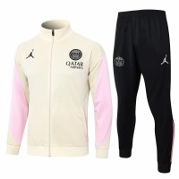 PSG Jordan Mens Beige Training Presentation Football Tracksuit 2024-25