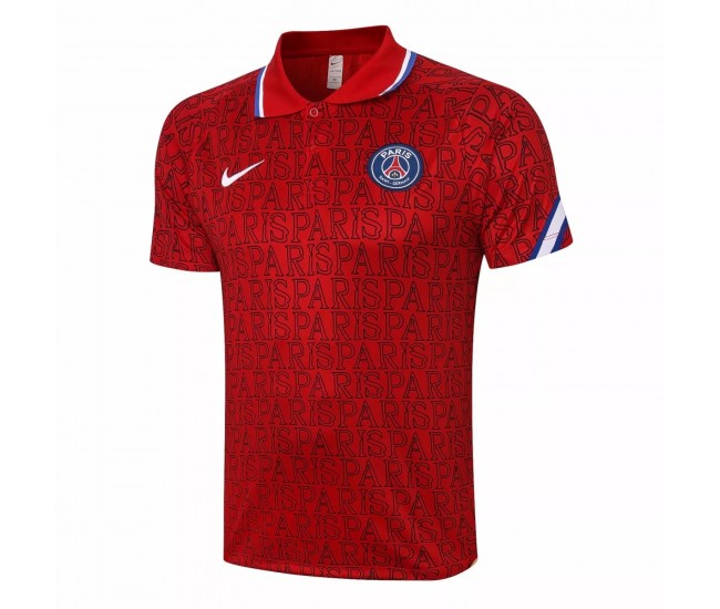 PSG Red Polo Shirt 2020