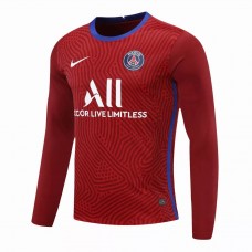 Paris Saint Germain Goalkeeper Long Sleeve Jersey Red 2020 2021