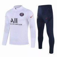 Paris Saint Germain Training Soccer Tracksuit White 2020 2021