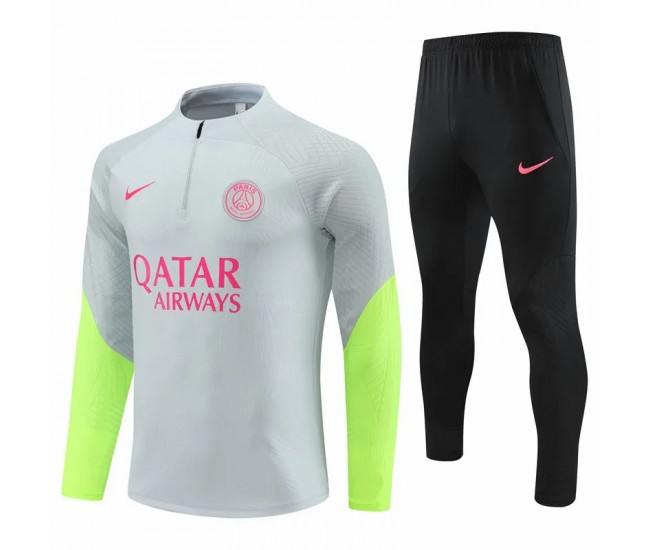 PSG Grey Training Technical Football Tracksuit 23-24