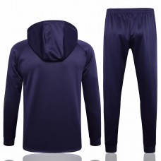 PSG Navy Hooded Presentation Football Tracksuit 23-24