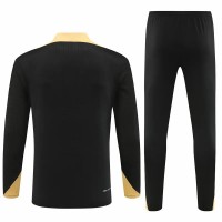 PSG Mens Black Training Technical Football Tracksuit 2024-25