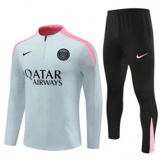 PSG Mens Grey Training Technical Football Tracksuit 2024-25