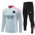 PSG Mens Grey Training Technical Football Tracksuit 2024-25