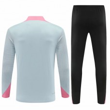 PSG Mens Grey Training Technical Football Tracksuit 2024-25
