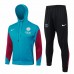PSG Mens Blue Training Hooded Presentation Football Tracksuit 2024-25