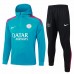 PSG Mens Blue Training Hooded Technical Football Tracksuit 2024-25