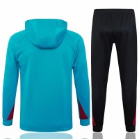 PSG Mens Blue Training Hooded Technical Football Tracksuit 2024-25