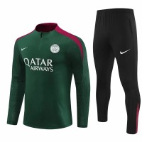 PSG Mens Green Training Technical Football Tracksuit 2024-25