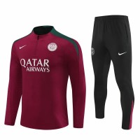 PSG Mens Red Training Technical Football Tracksuit 2024-25