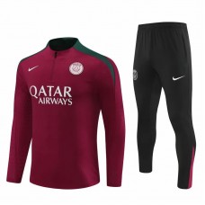 PSG Mens Red Training Technical Football Tracksuit 2024-25