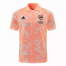 Arsenal EU Polo Jersey Chalk Coral Texture 2020 2021 Arsenal EU Polo Jersey Chalk Coral Texture 2020 2021