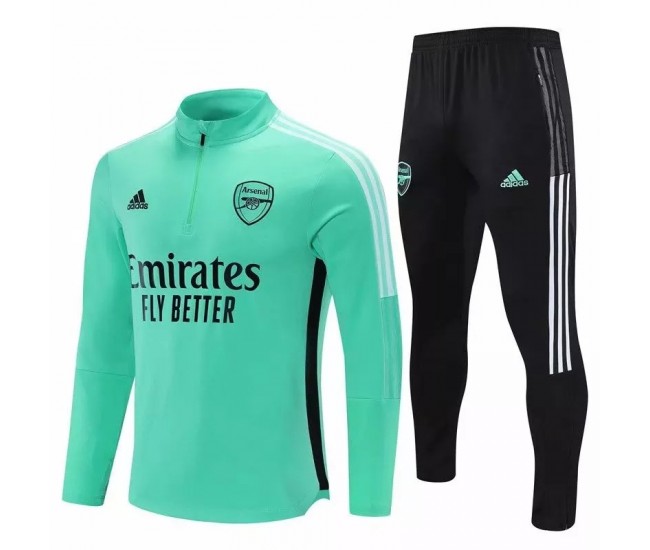 Arsenal Green Training Technical Soccer Tracksuit 2021