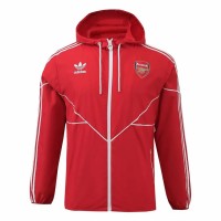 Arsenal Mens Red Windbreaker Jacket 24-25