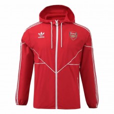 Arsenal Mens Red Windbreaker Jacket 24-25