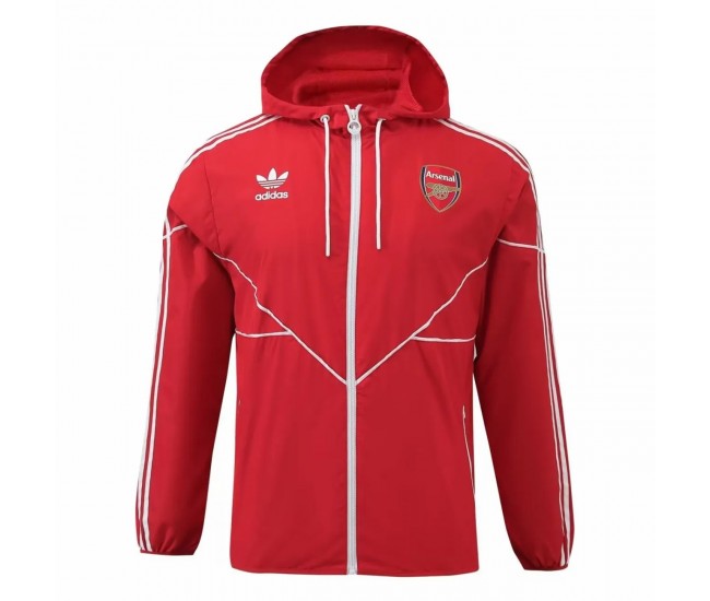 Arsenal Mens Red Windbreaker Jacket 24-25