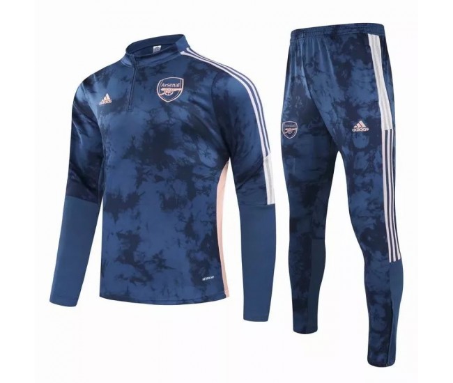 Arsenal Training Technical Soccer Tracksuit Deep Blue 2021
