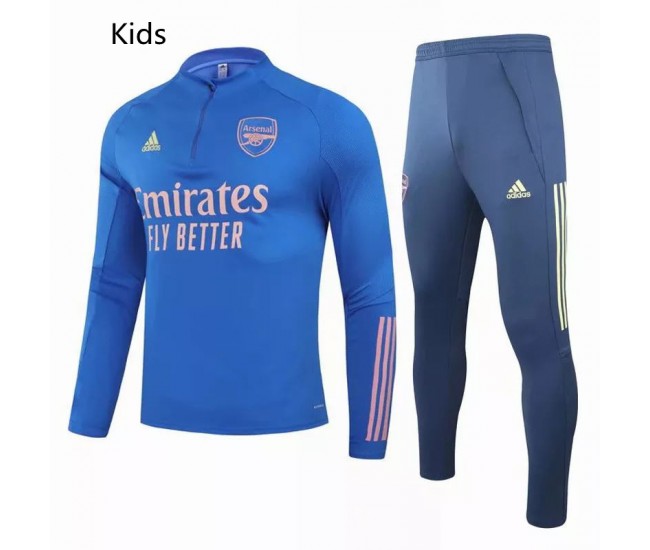 Arsenal Training Technical Soccer Tracksuit Kids Blue 2021